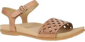 NEW DANSKO women's jodie sandal in light tan burnished nappa